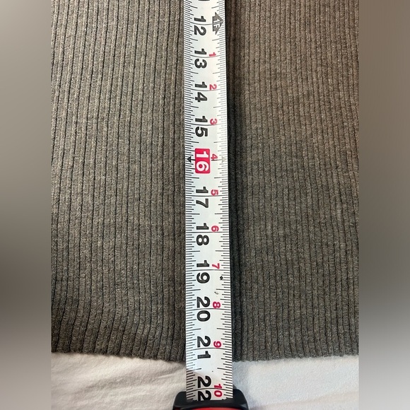 Eileen Fisher Woman Gray Sheer Ribbed Knit Tie Front Cardigan Sweater Size 1X - Picture 4 of 16